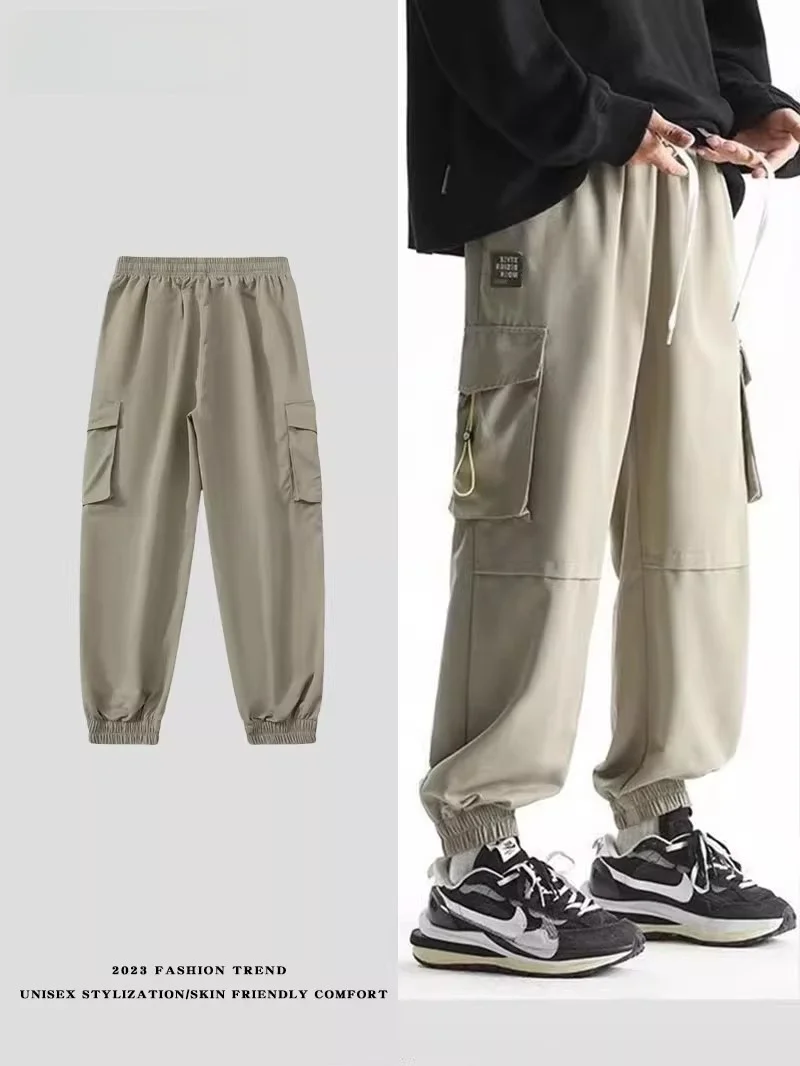 

Повседневные рабочие брюки для мужчин: весенне-летние, свободные, универсальные, молодежные, прямые, с манжетами, классический стиль