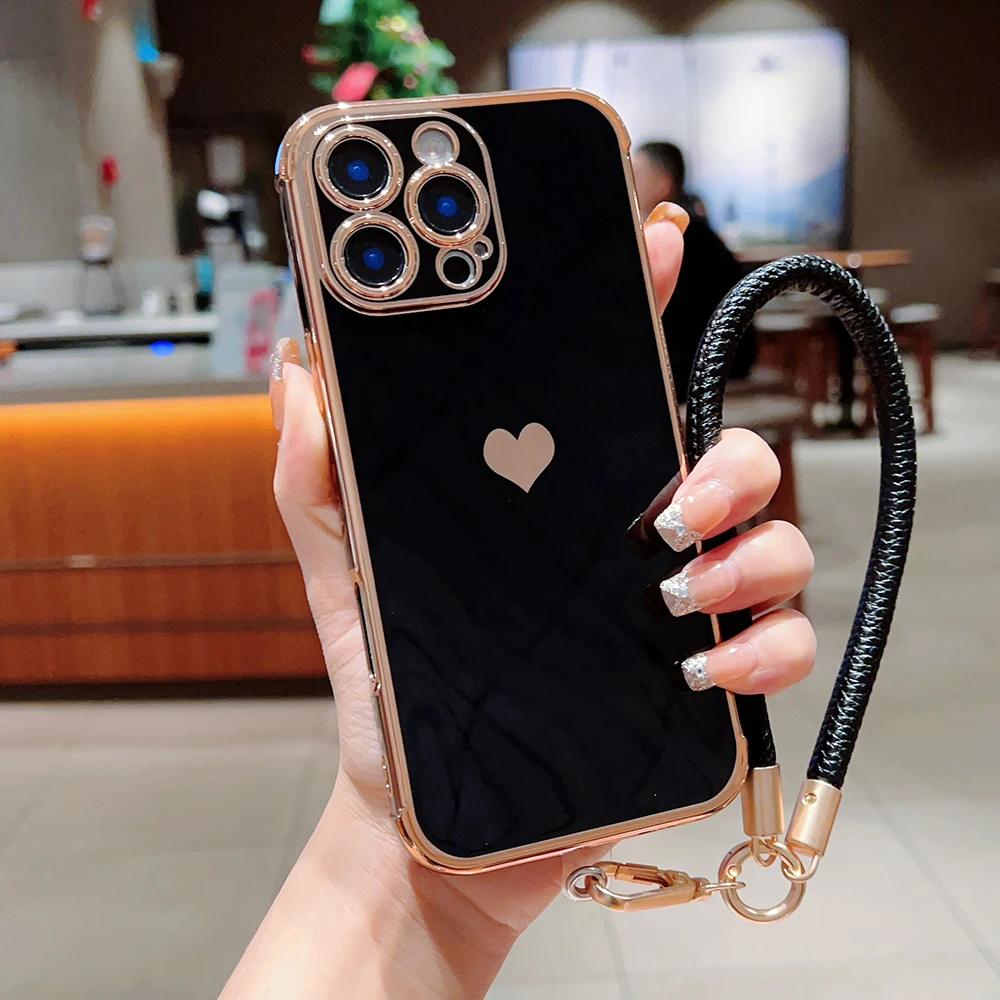 럭셔리 하트 전화 케이스 이미지