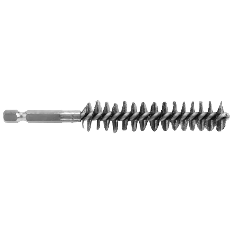 Stainless Steel Bore Brush Wire Brush for Power Drill Cleaning Wire Brush Stainless Steel Brush with Hex Shank Handle