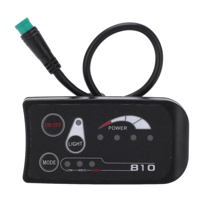 

Electric Bicycle LED Display Control Panel 36V 48V S810 LED Display Meter For Electric Bike Modification Waterproof Interface