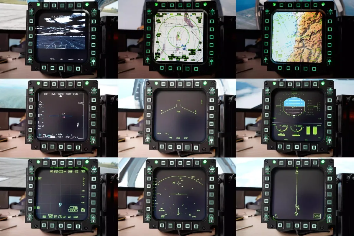 [CUBESIM] DCS DDI MFD F/A18C F-16C Multi-function Display