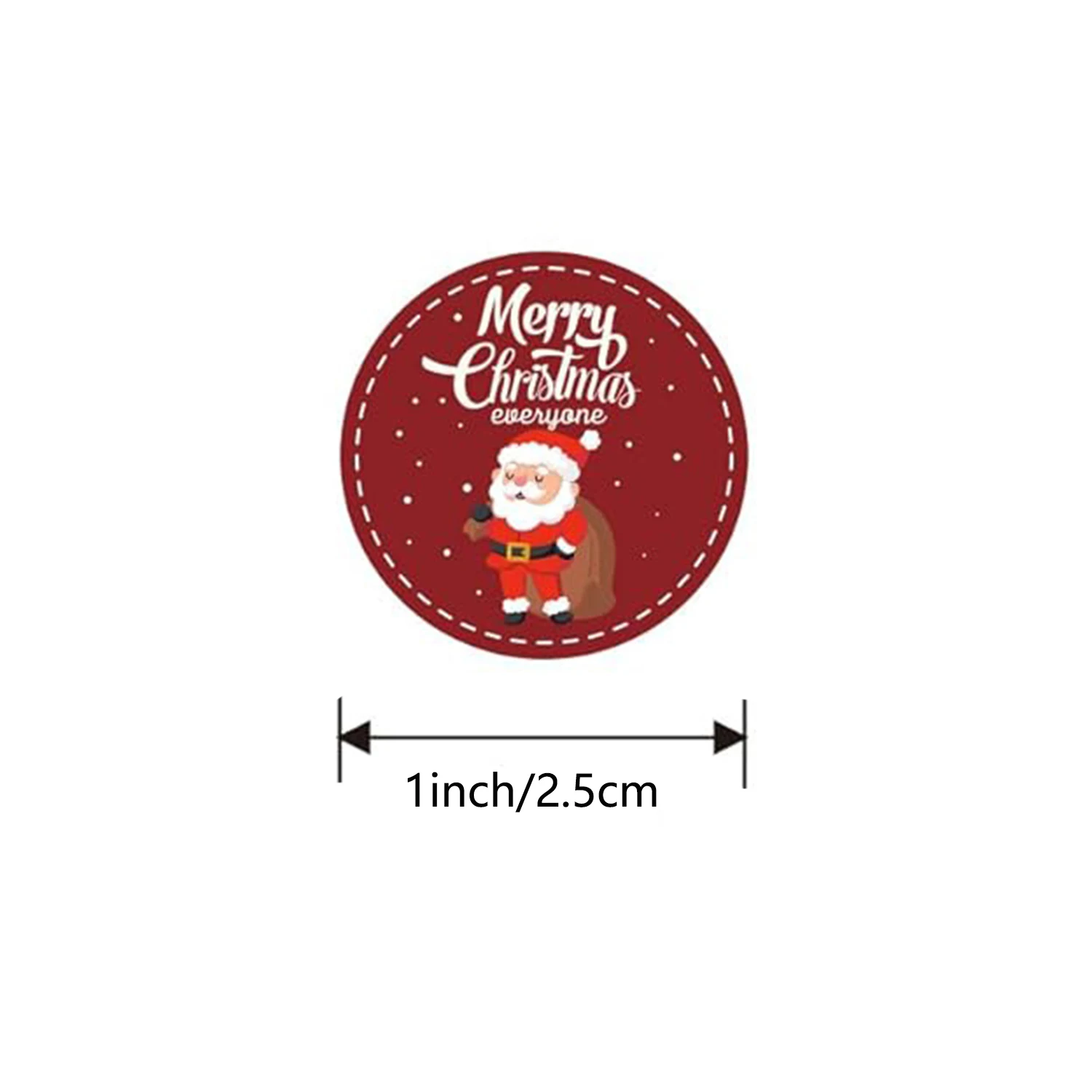 100-500pcs 산타 클로스 스티커 파티 크리스마스 선물 포장 레이블 어린이 스크랩북 편지지 스티커