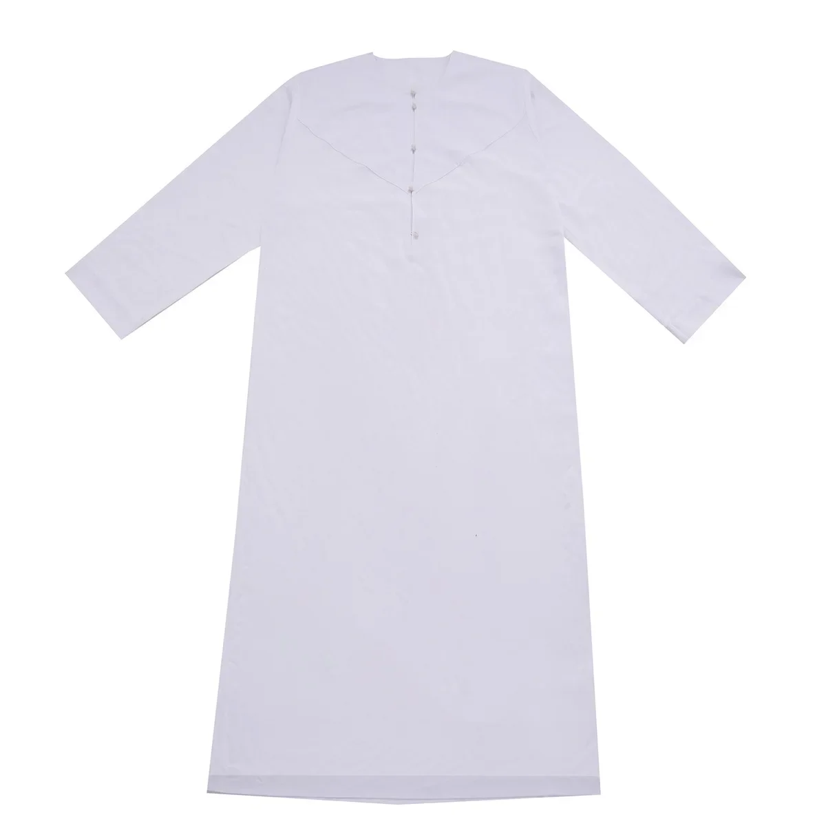 남성 주바 토브 무슬림 패션 롱 로브 아바야스 라마단 모로코 아랍 두바이 아바야 단정한 가운 포켓 스플라이스 솔리드 루즈