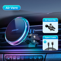 Joyroom Colorful Magnetic Car Phone Holder Wireless Charger For iPhone 15 14 13 12 Pro Max Fast Charging Car Charger Holder