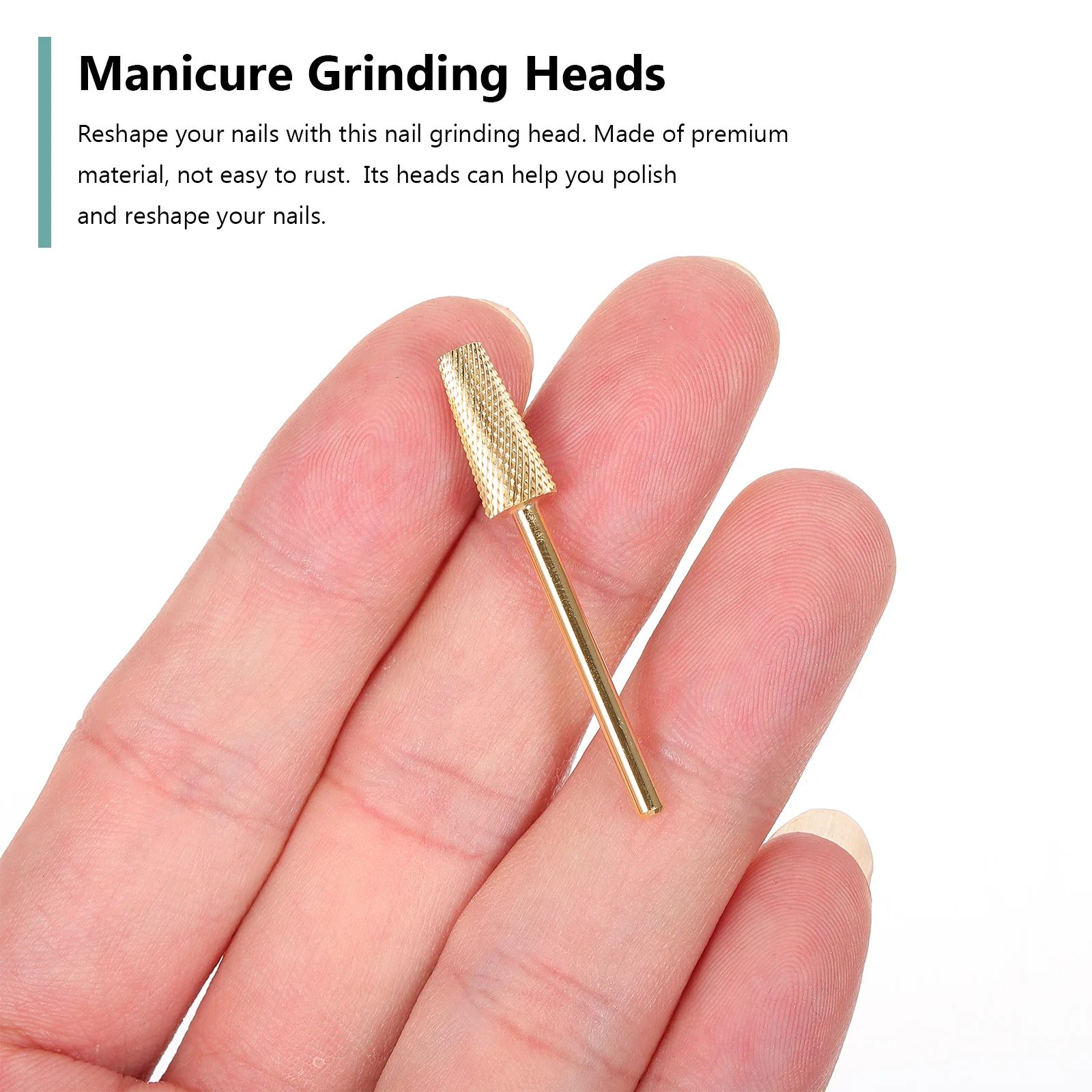 

Nail Polishing Grinding Heads Tungsten Steel Plastic Material Manicure Tools Nail Art Supplies Dust Free Lightweight Design