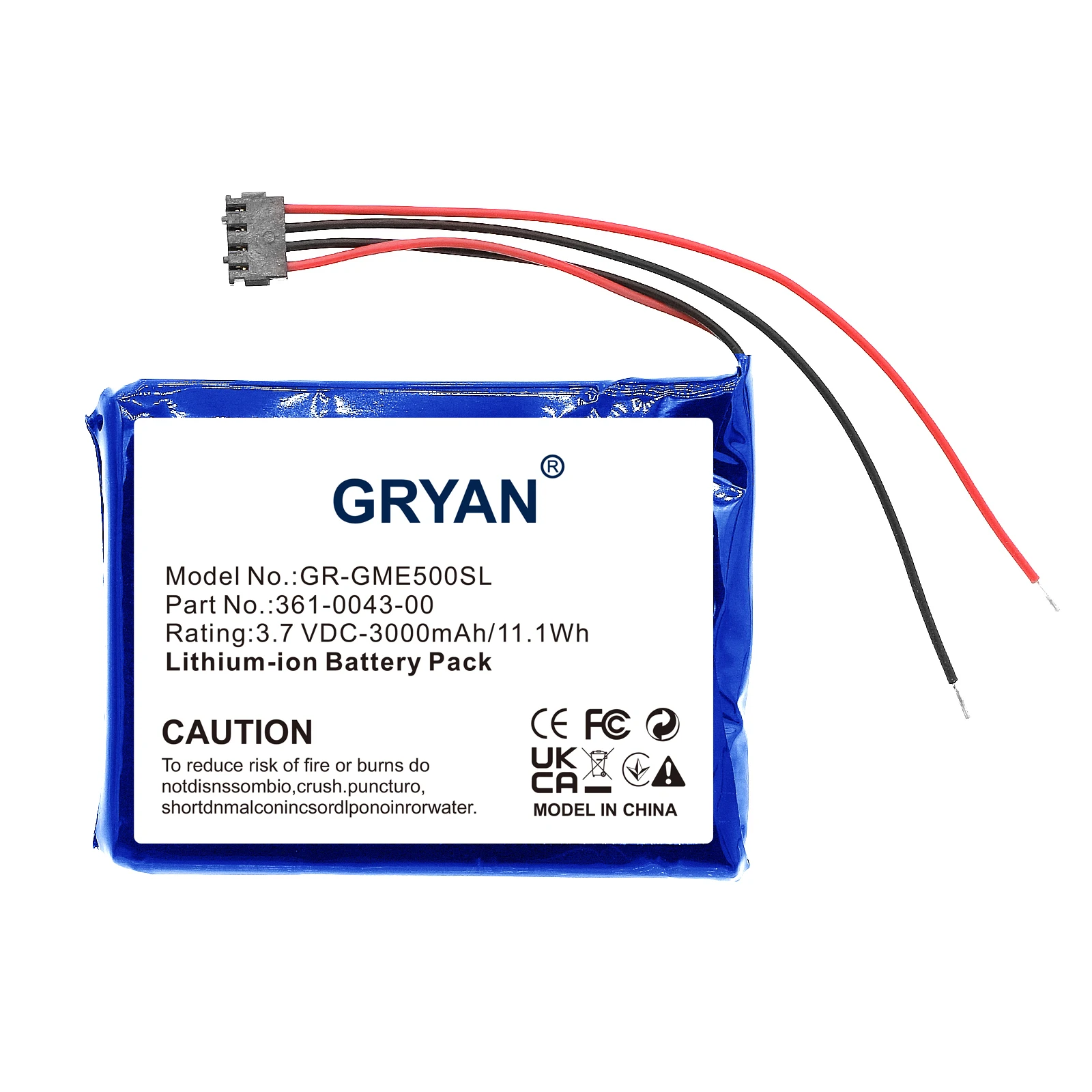 3000mAh Battery GPS 010-01626-02 361-00043-01 361-00043-00 for