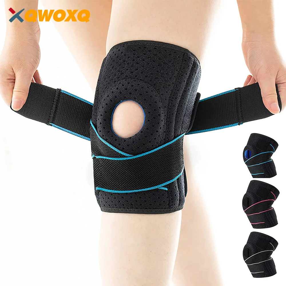 Knee Brace with Side Stabilizers & Patella Gel Pads for Meniscus Tear Knee Pain ACL MCL Injury Recovery Adjustable Knee Support