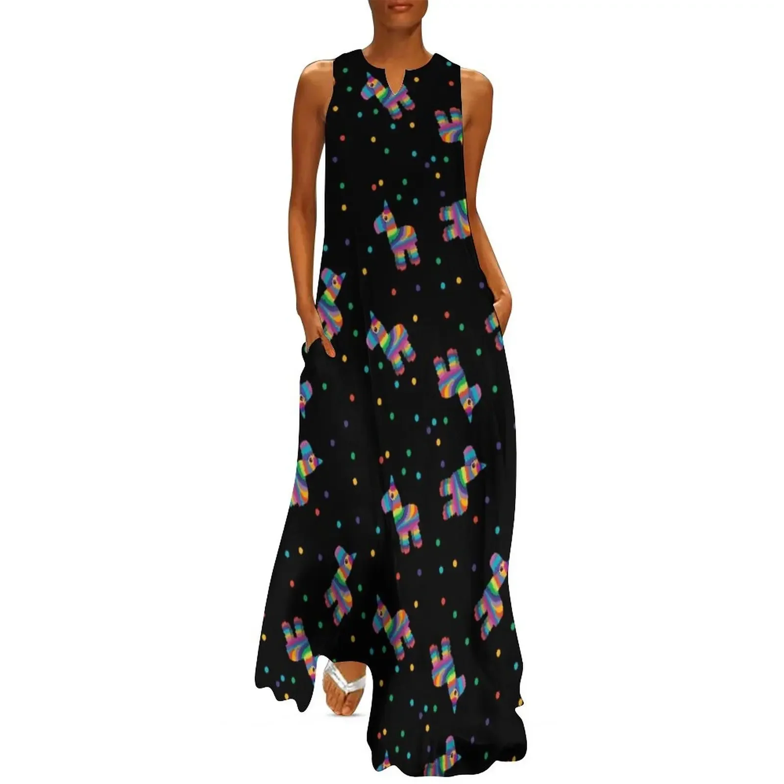 

Colorful Burro Pinatas Long Dress Women's summer dress women long dresses prom dress 2025