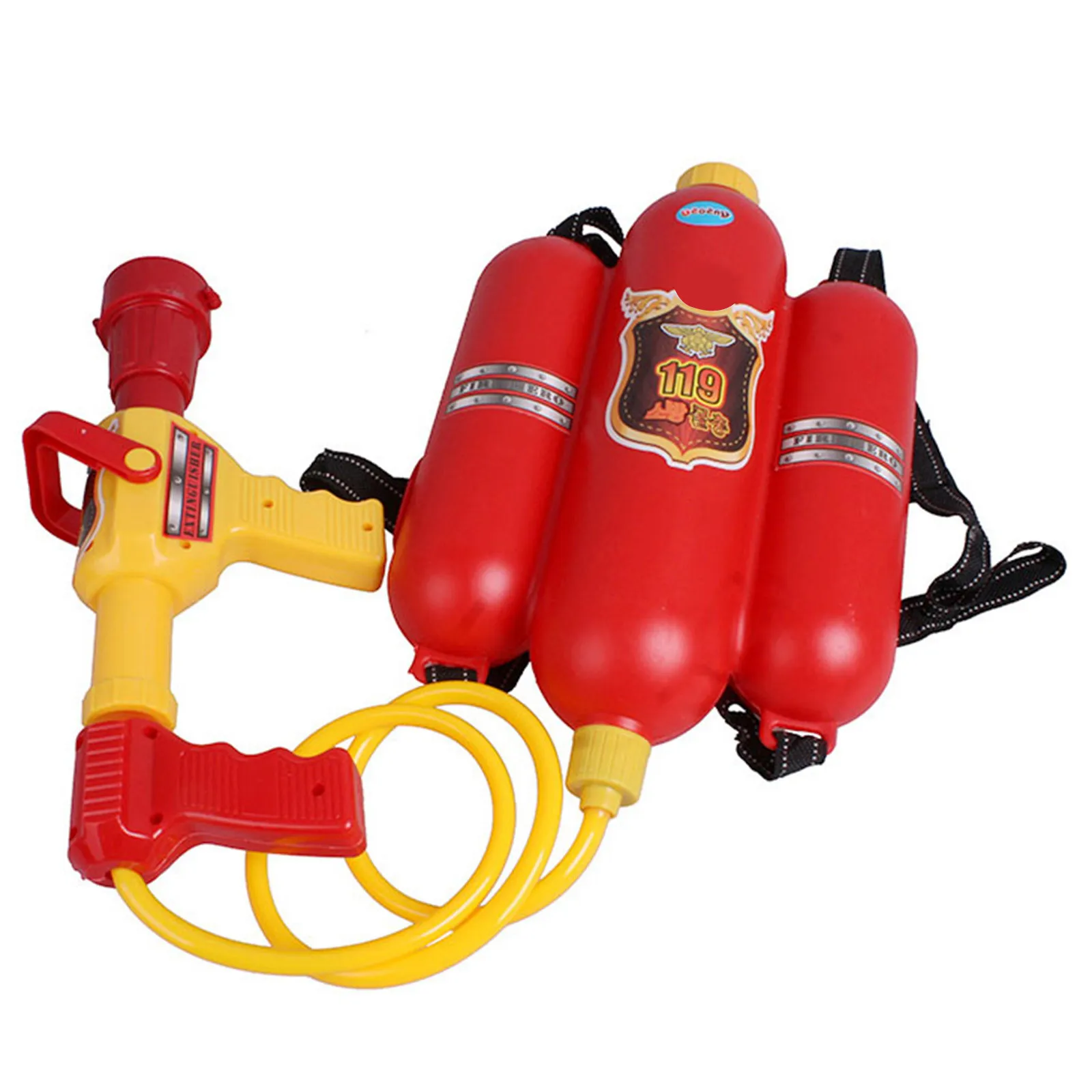 2500mL Firefighter Backpack Water Blaster For Kids- Tank With Hose, Super Water Squirt Suitable For Outdoor Play Boys Girls