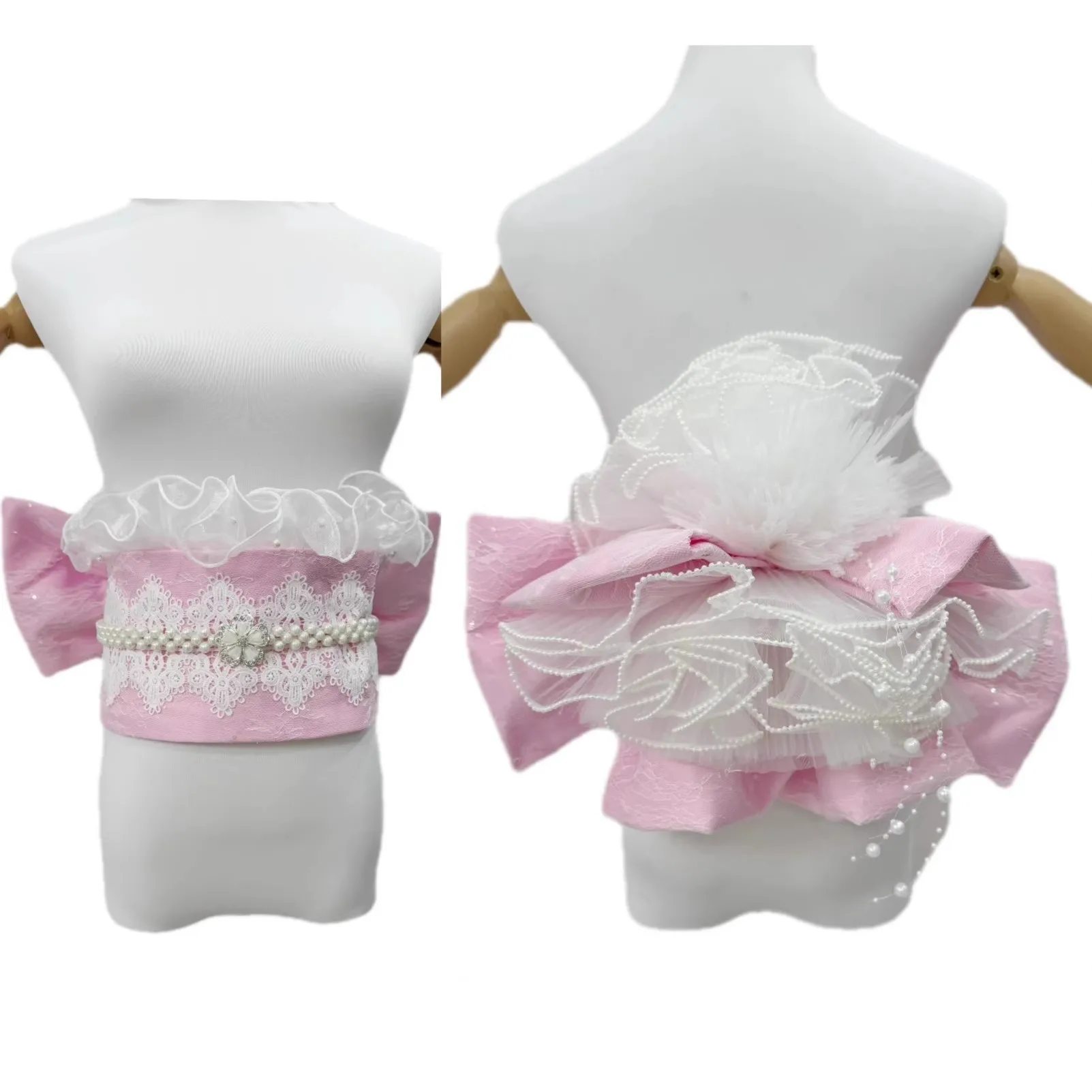 المرأة اليابانية التقليدية كيمونو أوبي الدانتيل تعديل أوبي مجموعة خمر نمط فستان حزام الخصر كوس زي