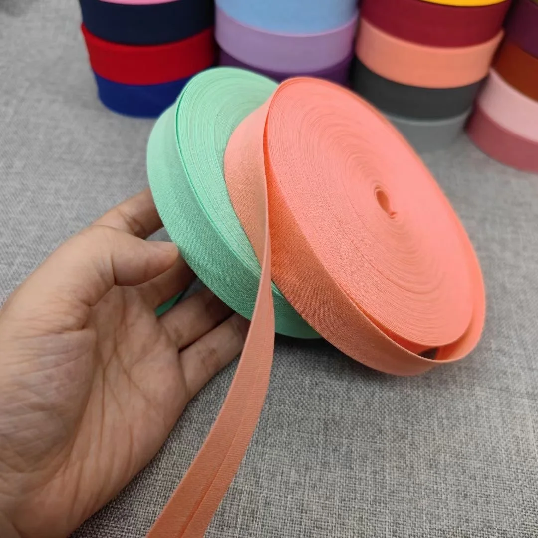 100% Baumwolle 15mm Schrägband Knitterfreie Kantenbänder für Stoff-Schuheinlagen Einfache Webart Ideal für Anzug, Schuhe & Kleidung