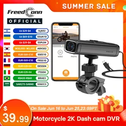 Luvin V8 Motorycycle dash cam 2K 1440P Video Recorder Dvr Wifi App Waterproof G Sensor Loopcycle WDR Night Vision Motor Driving