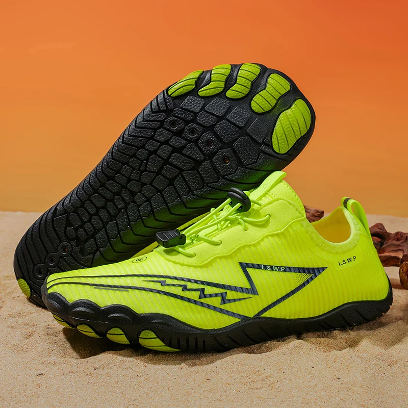 Outdoor River Tracing Shoes, Quick Drying, Breathable, Anti Slip, Water Wading Shoes, Beach Diving Shoes, Lightweight Fitness Yo