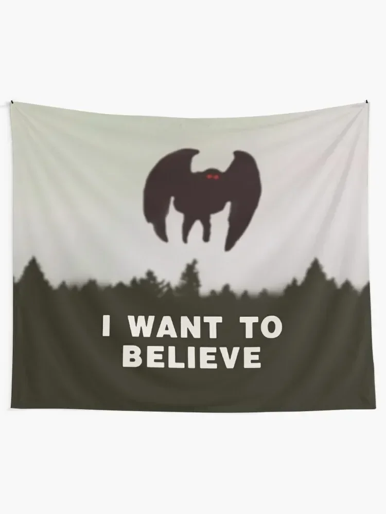 Do You Have a Moment to Hear About Mothman? Tapestry Custom Wall Decoration Bed Room Decoration Tapestry