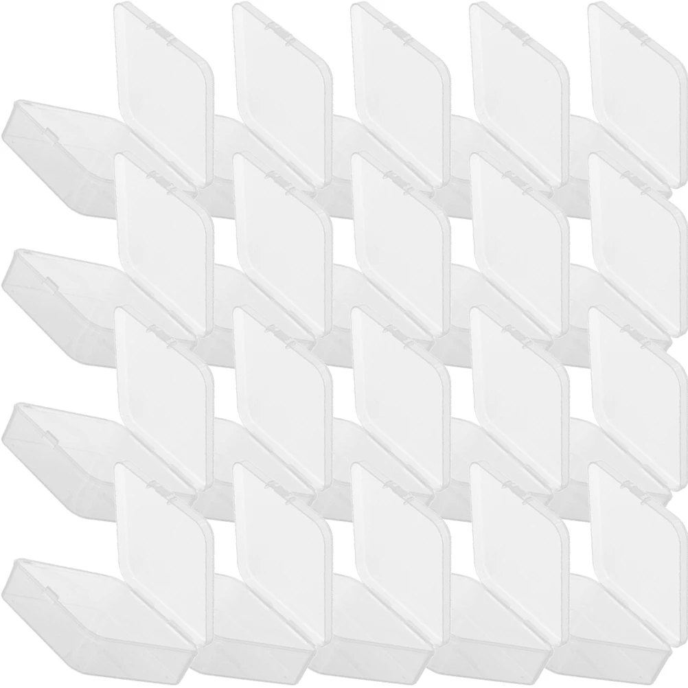 

20Pcs Clear Small Containers with Lids Hardware Organizer Box for Screws Nuts Bolts Craft Supplies Storage Case