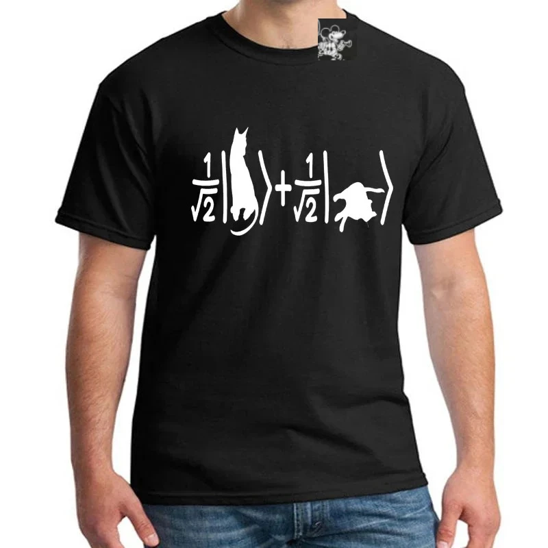 Funny Cat Formula Sheldon Cooper Theory Schrodinger 's Cat T-Shirt. Summer Cotton Short Sleeve O-Neck Mens T Shirt New S-3XL