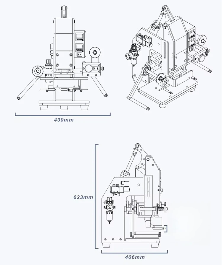 DSS-ZY-819K3 Two Rows Consecutive Coding Machine Reliable Hot Code Hopping Hot Stamping Machine