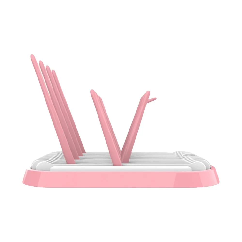 

Foldable Baby Bottle Drying Rack Sturdy Plastic Bottle Cleaning Dryer Detachable Portable Bottle Holder Kitchen Organization