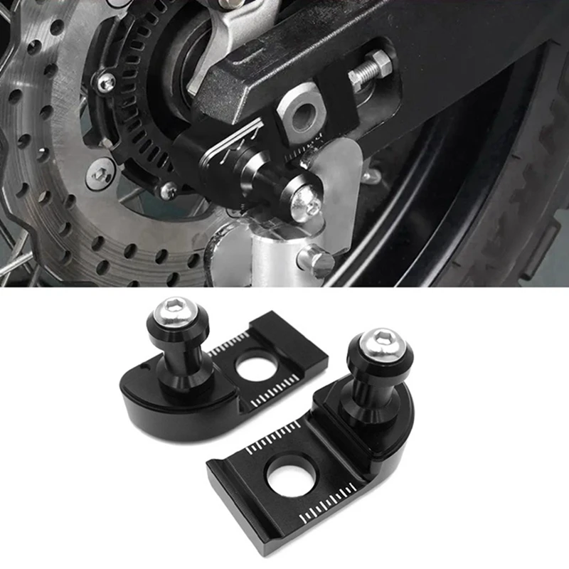 NCSMT Swingarm Spools Slider Chain Adjuster Blocks for Yamaha XSR900 2016-2021 Tenere 700 2019-2024 Tracer 900 GT 2019-2020