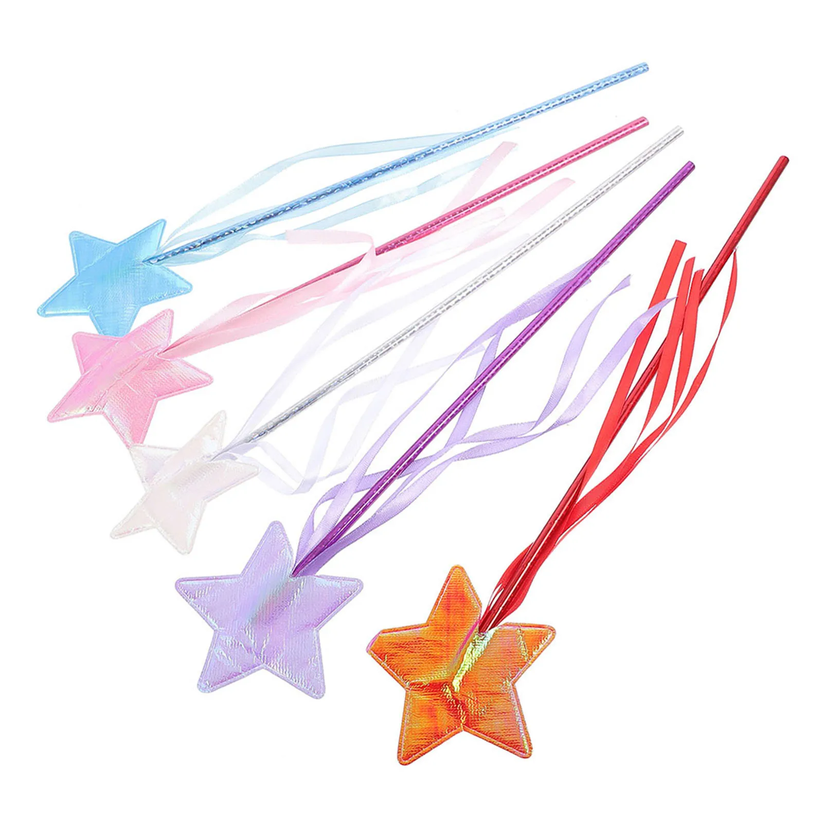 

5Pcs Fairy Star Wand Cosplay Party Accessories Performance Birthday Prop Fairy Cosplay Party Supplies