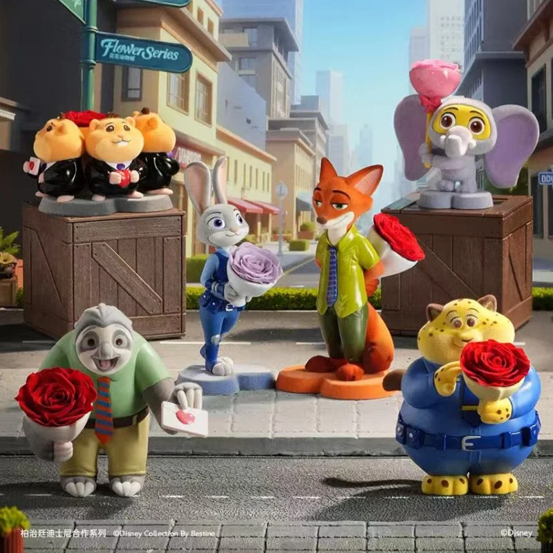 ของเล่นแฮนด์เมดแท้จากซีรีส์ City Flower Animal City ของแท้จาก Spot Crazy Animal City กล่องสุ่ม จูดิธ นิค สาวดอกไม้นิรันดร์ ของขวัญวันเกิด