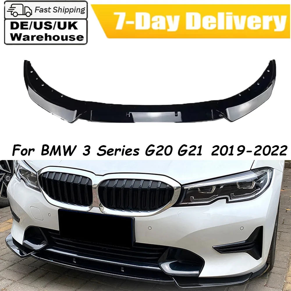 

Бампер для BMW 3 серии G20 G21 320i 325i 2019-2022, спойлер переднего бампера, полипропиленовый бампер, Canard, разделитель губ, комплект кузова, тюнинг