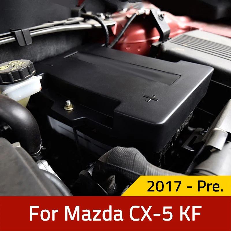 Car Engine Bonnet Battery Protective Case For Mazda CX-5 CX5 2017 2018 2019 2020 2021 2022 2023 KF Cover Styling