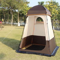 Camping Shower Tent Outdoor Changing Room with Ventilation Portable Toilet Tent for Fishing Single Person Privacy Shelter
