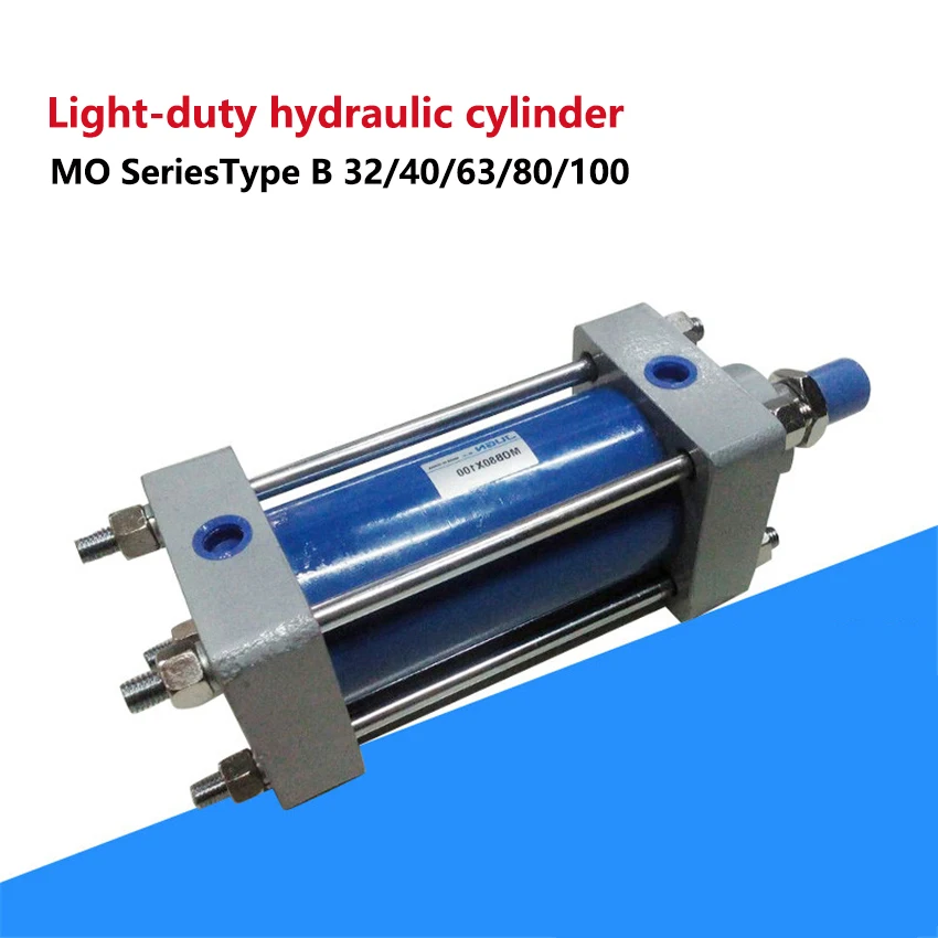 MOB 32/40/63/80/100 Light Duty Cylinder Bidirectional Hydraulic Cylinder 110kg/cm2 Pressure Resistant Hydraulic Oil Cylinder