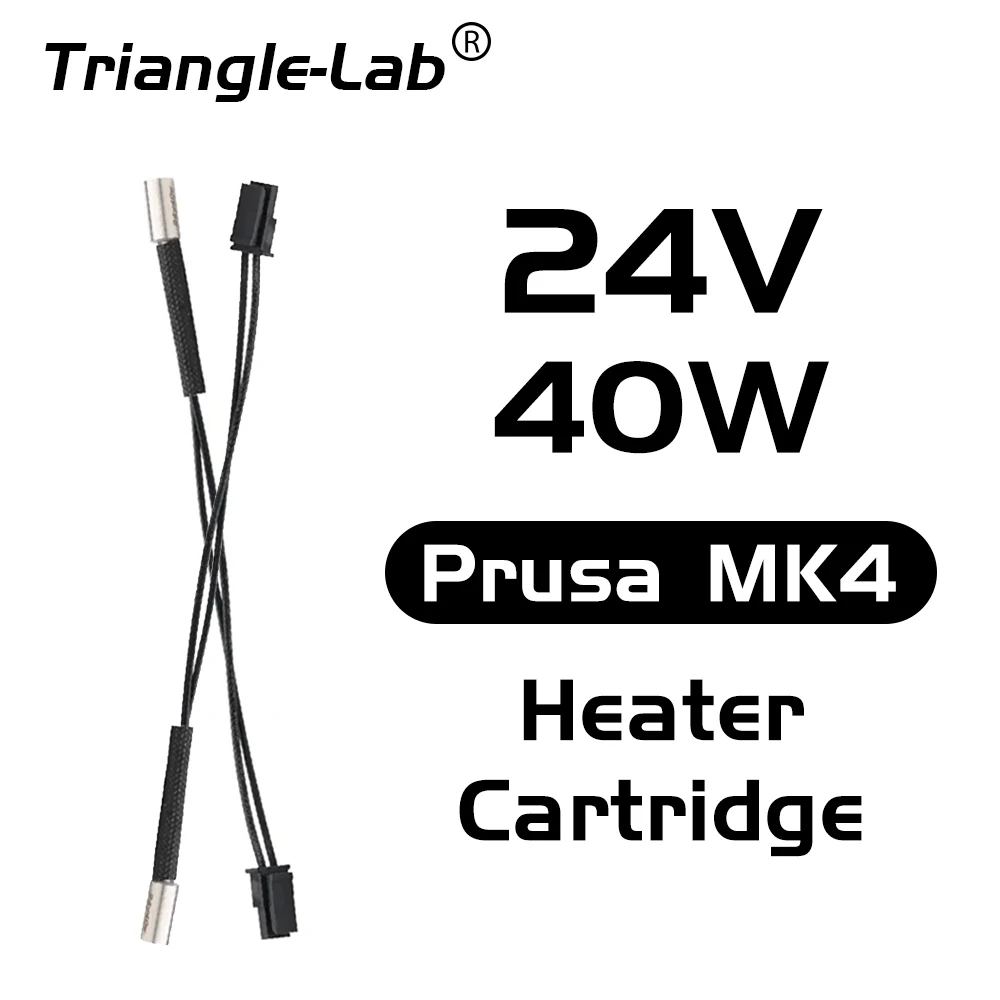 

Trianglelab 24V 40W Heater Cartridge 6X12MM for PRUSA MK4 3D printer