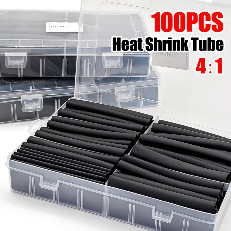 3:1&4:1 Thick Wall Heat Shrink Tube Set Flame Retardant Anti Oxidation For Construction Engineering Wire Cable Wrap