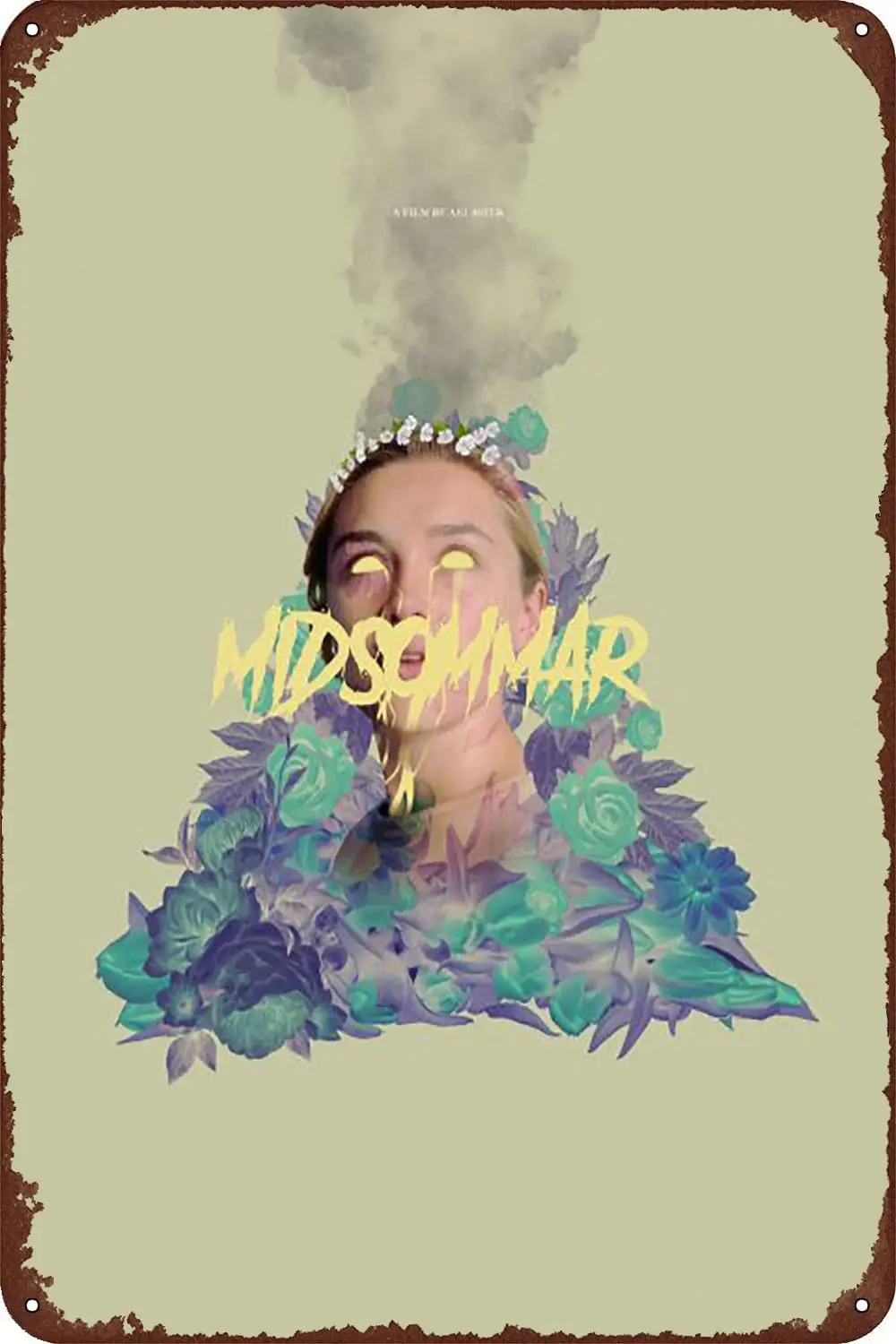 Metal Tin Sign Midsommar Alternative Film Poster | Decorative Signs and Plaques for Your Home Bar, Club, or Wall Decor - 8 x 12