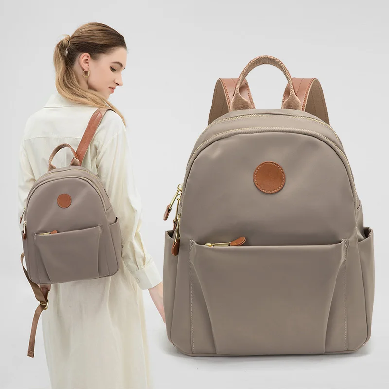 Small Backpacks Girl's Shoulder Bags Cute Design Lightweight School Bag Korean Popular Casual Stylish Dirt Resistant Rock Gray