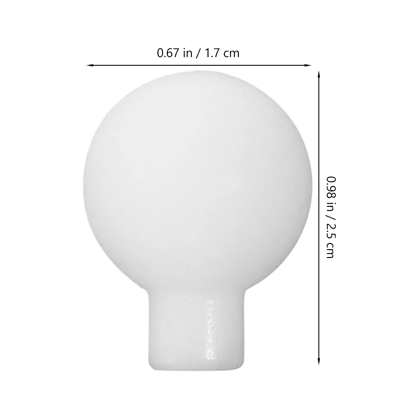 100 pçs 1.9cm luz da corda abajur abs material bola fosca fácil instalação sombra da lâmpada corda sombra globo abajur