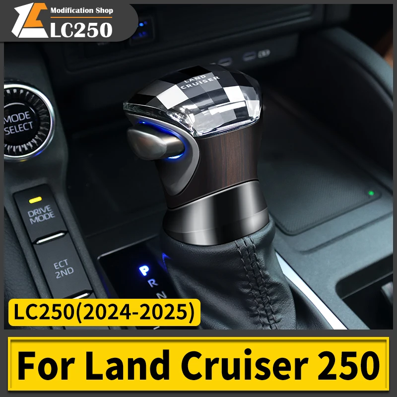 For Toyota Land Cruiser 250 2024 2025 Prado LC250 1958 First Edition LED Crystal Gear Shift Knob,Upgraded Gear head Accessories