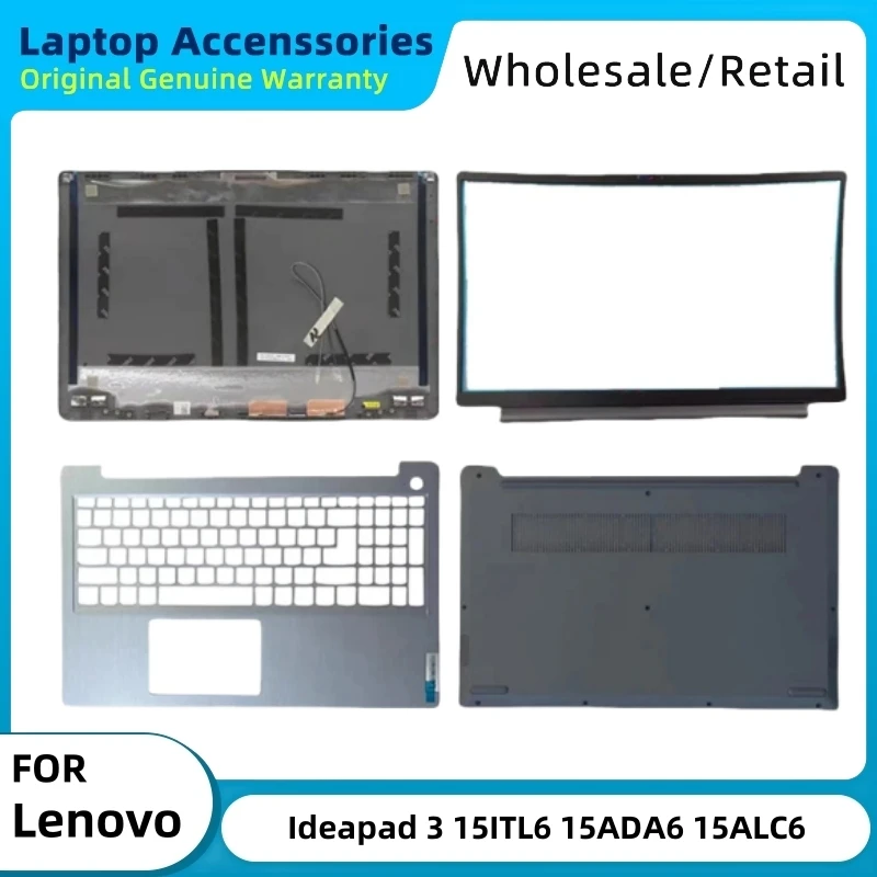 For Lenovo Ideapad 3 15ITL6 15ADA6 15ALC6 15ABA7 2021 Laptop Case LCD Back Cover/Front Bezel/Palm Rest/Bottom Cover Top Housing