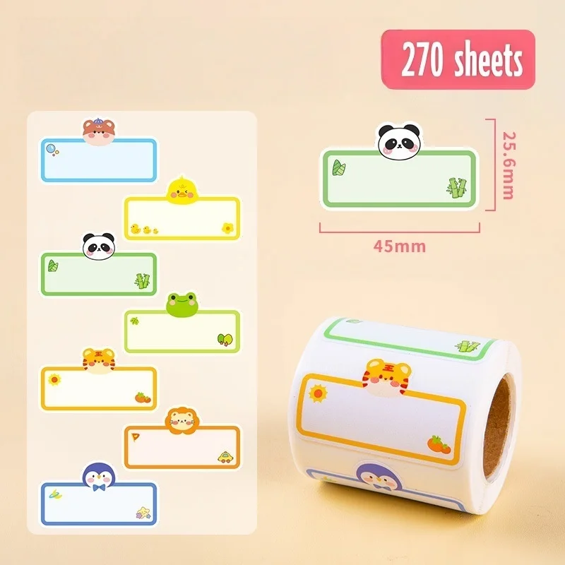 Colorful Labels School Stationery Pencil Labels For Organization Daycare Children
