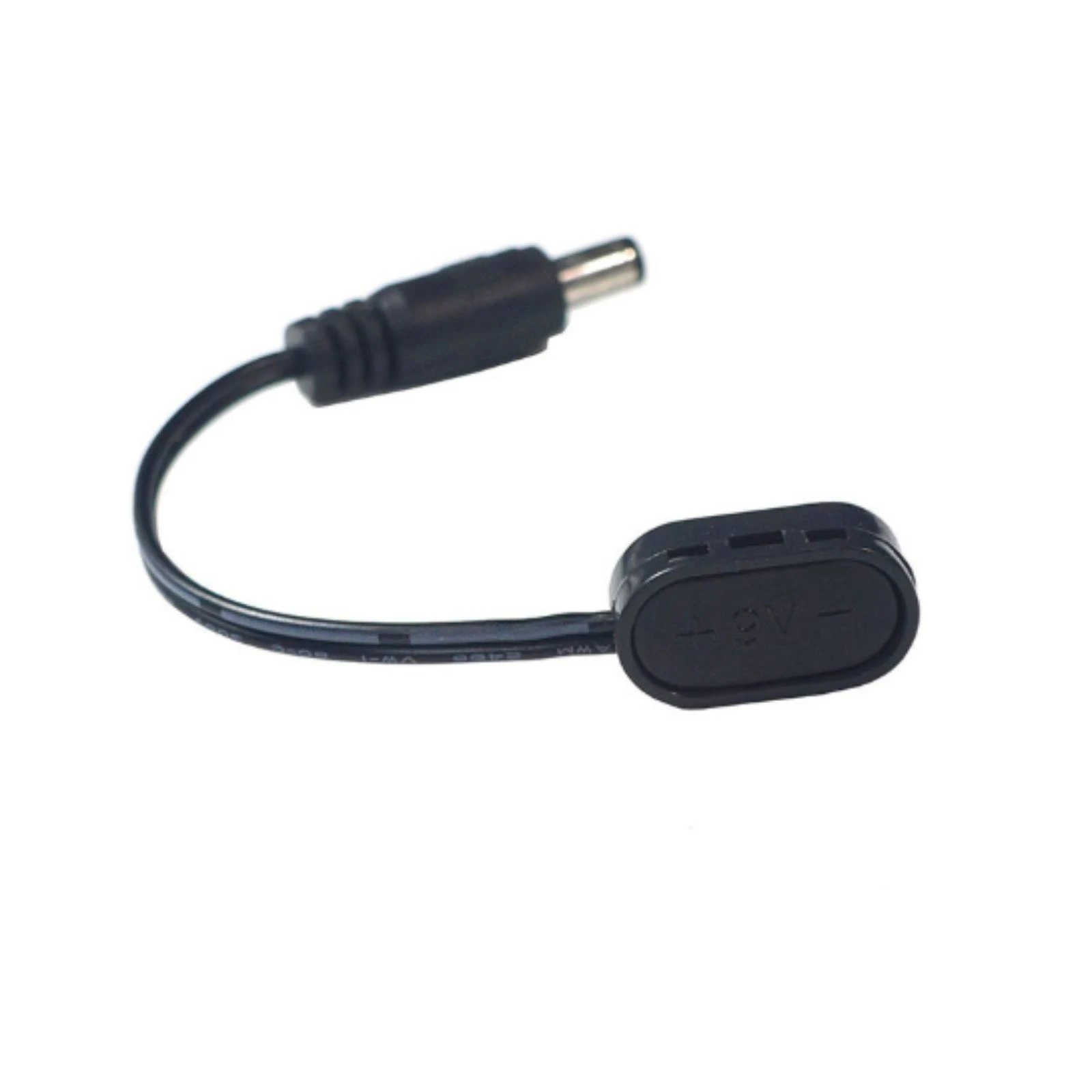 9V Battery Snap to DC Cable Pedalboard-Friendly Battery Clip to DC Adapter Compact Pure Current for Guitarists, Rehearsal