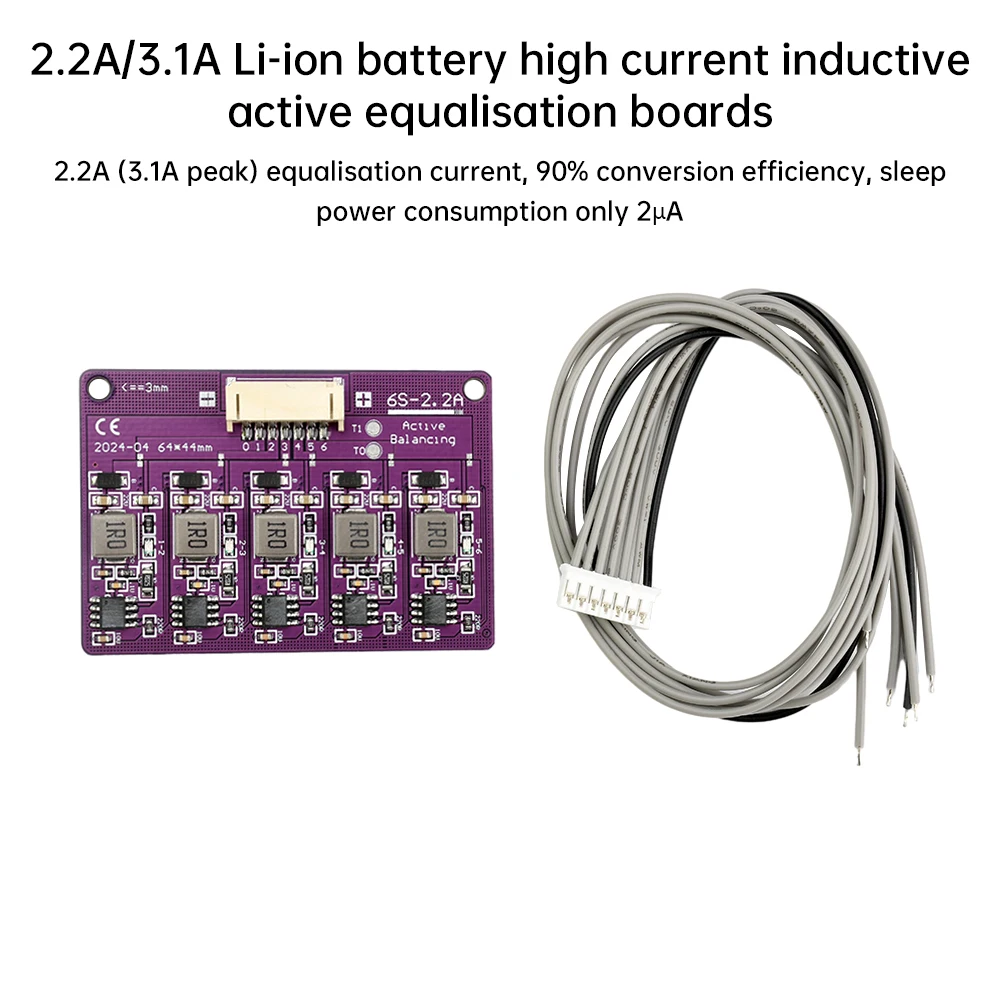 3S/4S/6S/8S/14S 2.2A  Li-ion Lifepo4 LTO Lithium Battery Active Equalizer Balancer Board Balance Capacitor