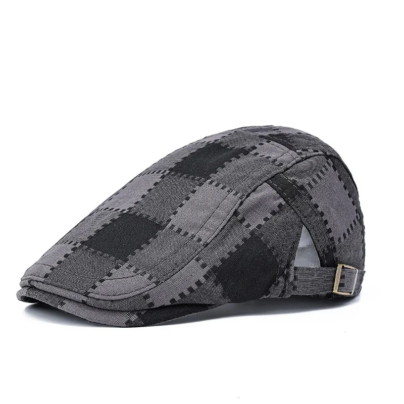 Men's and Women's Artist Caps, Vintage Baseball Caps, Ethnic-Style Distressed “Forward” Caps, Artistic Berets
