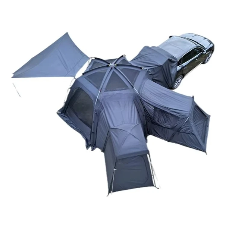 

4 Room Hiking Camping Shelter Outdoor Tunnel Tube Tent Large Family