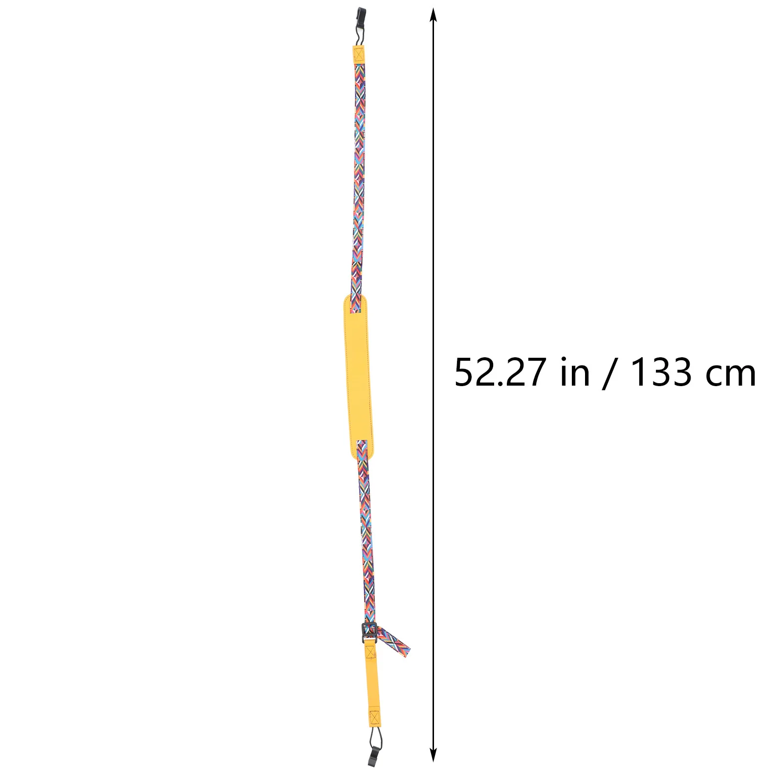 1Pcs Ukulele Cotton Strap Durable PU Adjustable Foldable Portable Carrying Strap Lightweight Sweat-Absorbing Comfortable