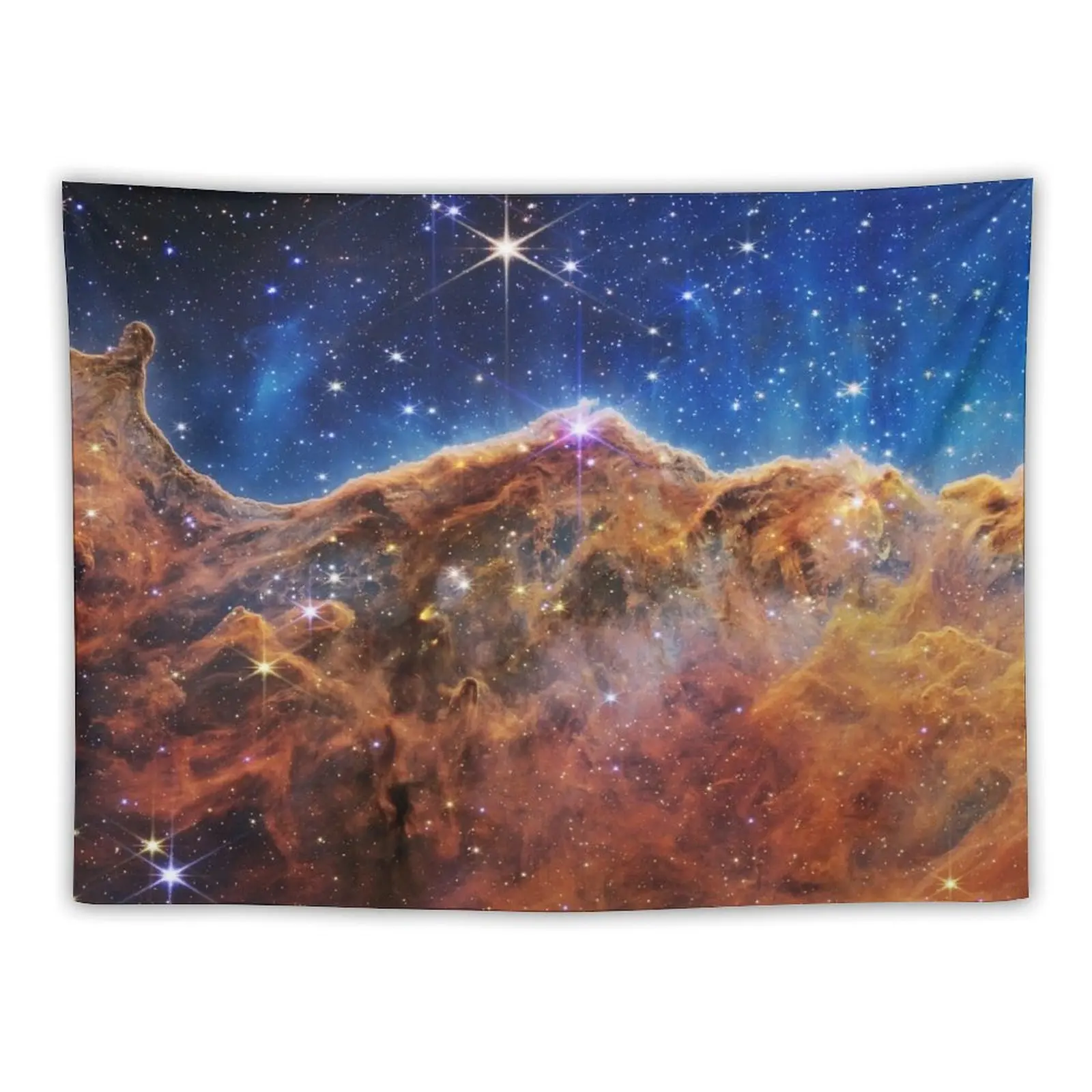 Cosmic Cliffs, Carina Nebula, NGC 3324 (James Webb/JWST) — space poster Tapestry Decoration Home Home Decorations Tapestry