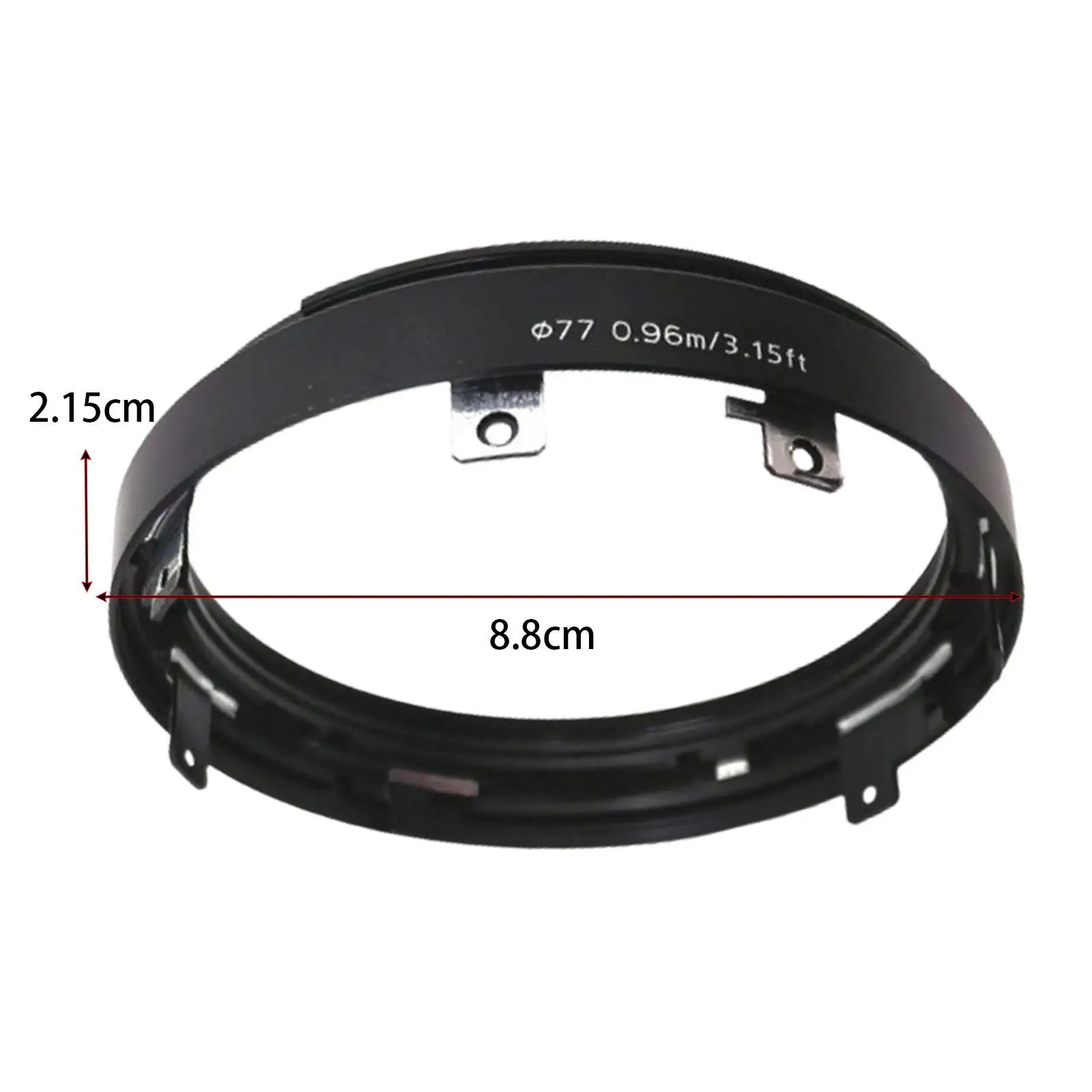 Accesorios de montaje para capó de lente de cámara, piezas de reparación de Material metálico para Sel70200GM FE70-200mm, reemplazo resistente, fácil de instalar, color negro