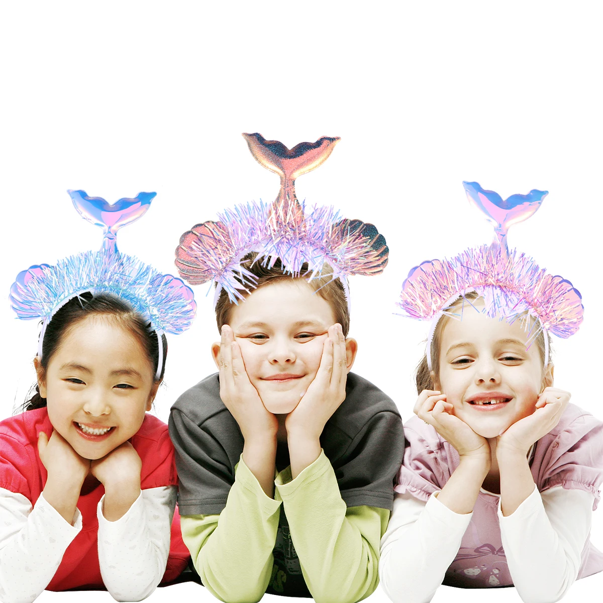 

1 Pc Fish Scales Kids Headband Glitter Mermaid Hairband Paillette Party Costume Lightweight Non Fading Fits Most Children