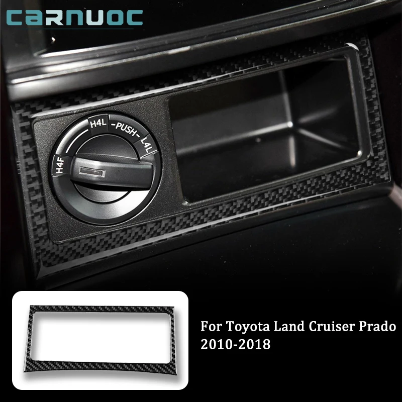 

Multifunction Knob Frame For Toyota Land Cruiser Prado 2010-2018 Car Interior Decorative Accessories Carbon Fiber Stickers