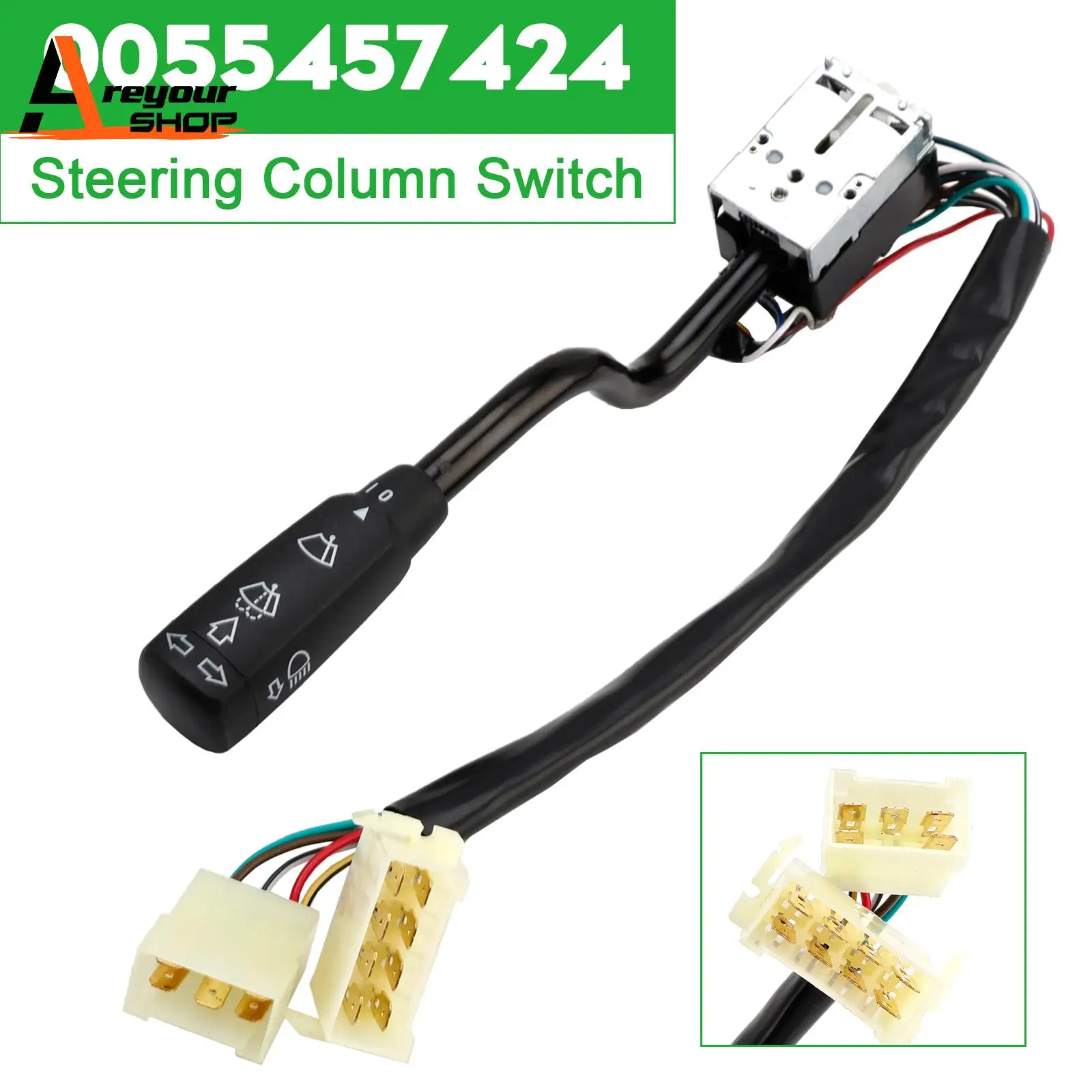 

0055457424 Steering Column Indicator Stalk Wiper Switch for Benz T1 207 310 410