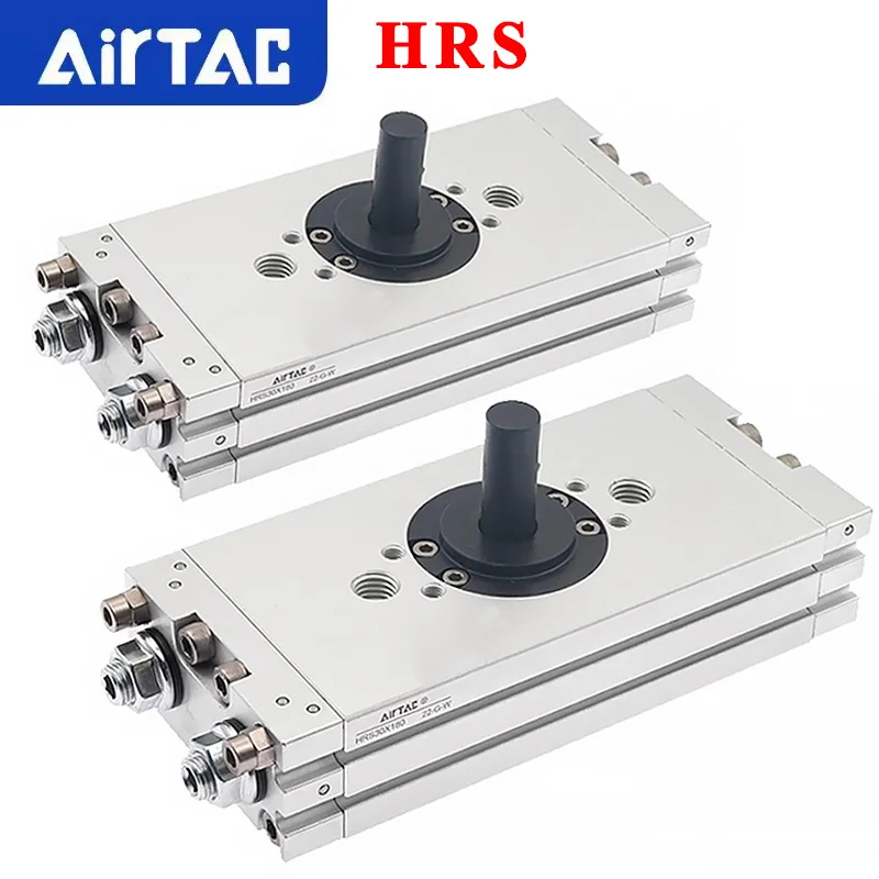 

HRS Original AirTAC Ultra-thin Gear Rack Rotary Air Pneumatic Cylinder HRS10 15 20 30 40 Rotary Angle 90 ° 180 °