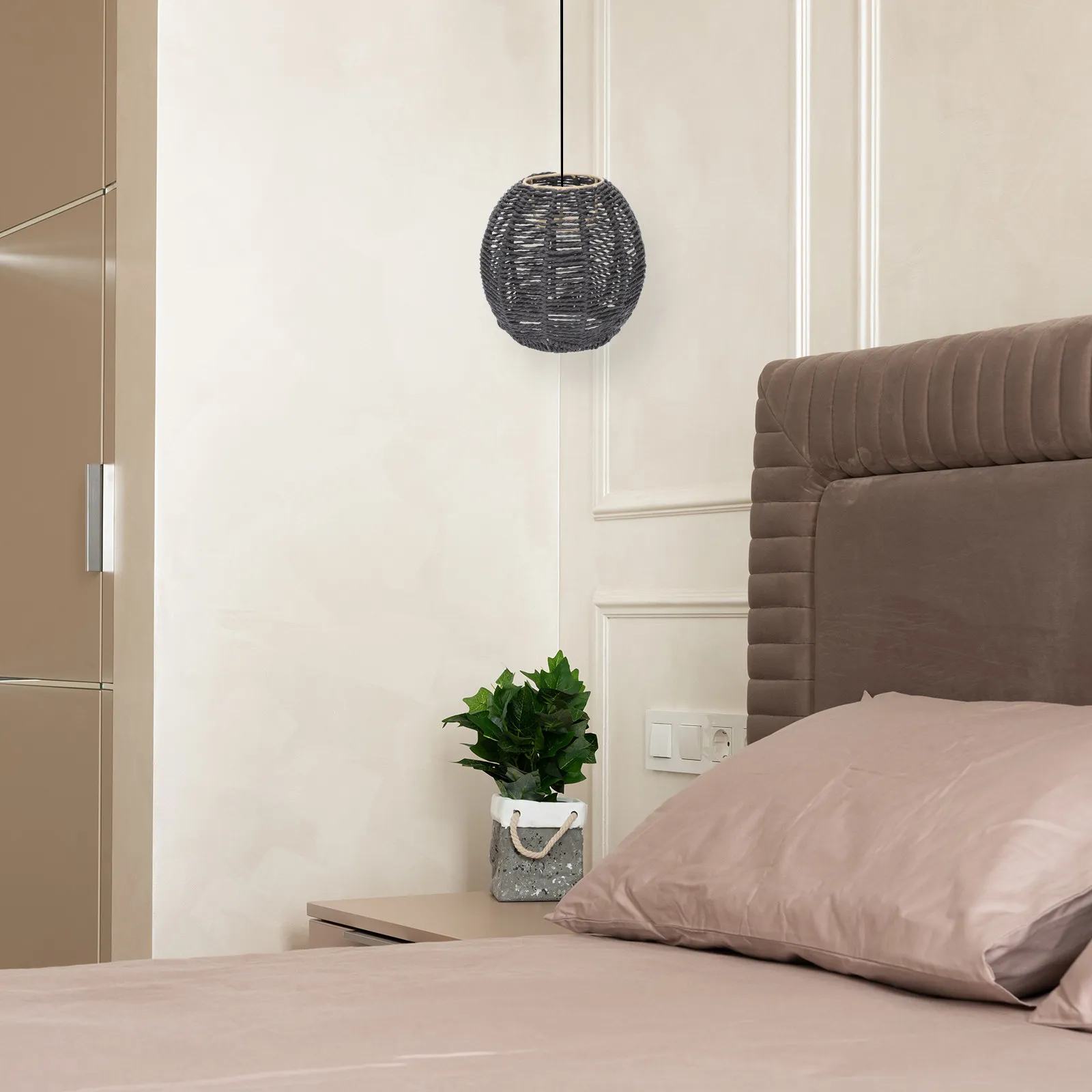 luminaria-de-teto-artesanal-com-abajur-de-papel-trancado-estilo-retro-para-ambiente-aconchegante