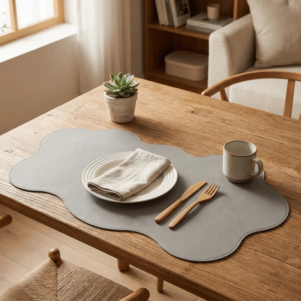 Smooth Surface Irregular Cloud Shaped Desk Pad Non-Slip Versatile Anti Slip Mouse Pad Absorbent Quick-Drying Placemat Gaming